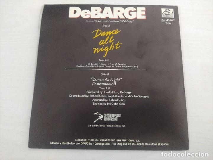 Discos de vinilo: DEBARGE/DANCE ALL NIGHT/SINGLE. - Foto 3
