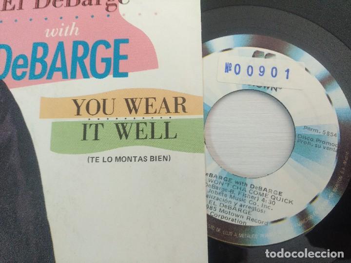 Discos de vinilo: DEBARGE/YOU WEAR IT WELL/SINGLE. - Foto 2