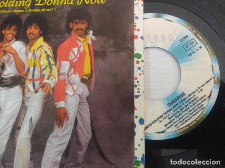 Discos de vinilo: DEBARGE/WHOS HOLDING DONNA NOW/SINGLE. - Foto 2