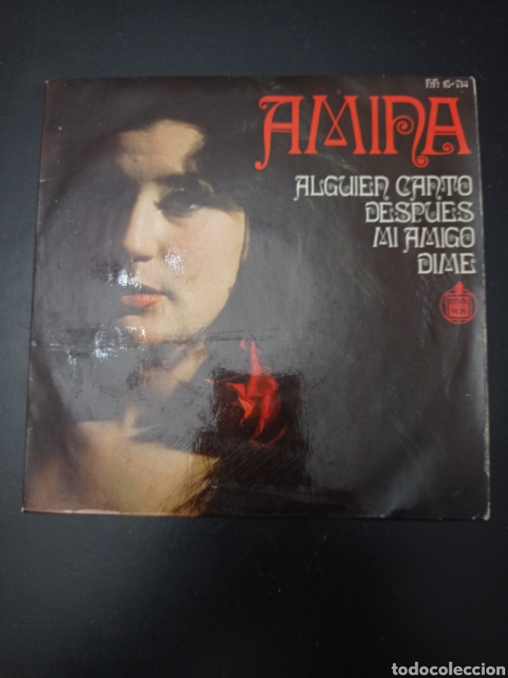 Discos de vinilo: AMINA 1970 , DISCO VINILO SINGLES - Foto 1