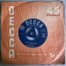 Discos de vinil: BILLY FURY. GONNA TYPE A LETTER/ MAYBE TOMORROW. DECCA, UK 1959 SINGLE. Lote 338954988