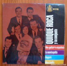 Discos de vinilo: QUIQUE ROCA Y SU CONJUNTO / UNA GUITARRA ESPAÑOLA+3 / 1964 / EP