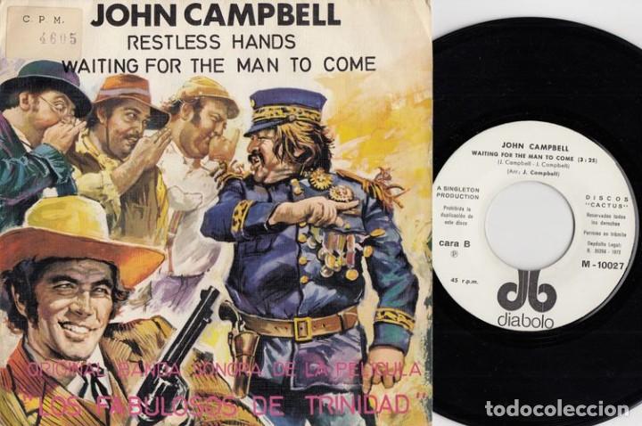 Discos de vinilo: JOHN CAMPBELL - RESTLESS HANDS - SINGLE VINILO EDICION ESPA&Ntilde;OLA - CS 1 - Foto 1