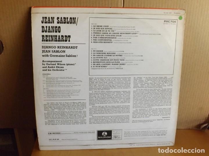 Discos de vinilo: DJANGO REINHARDT ---- JEAN SABLON - Foto 2