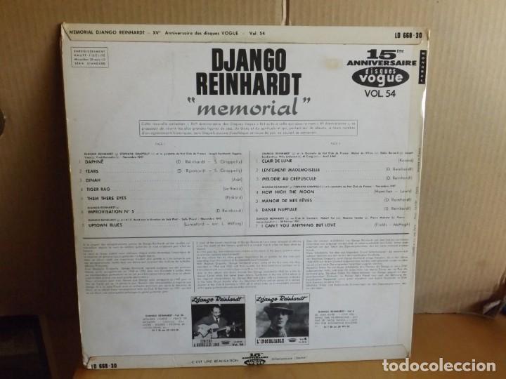 Discos de vinilo: DJANGO REINHARDT ---- MEMORIAL VOL.54 - Foto 2