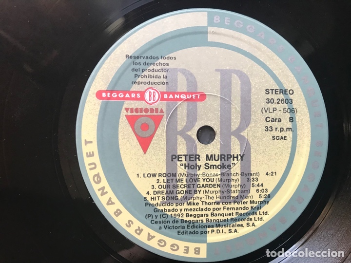 Discos de vinilo: Peter Murphy. Holy Smoke - Foto 4