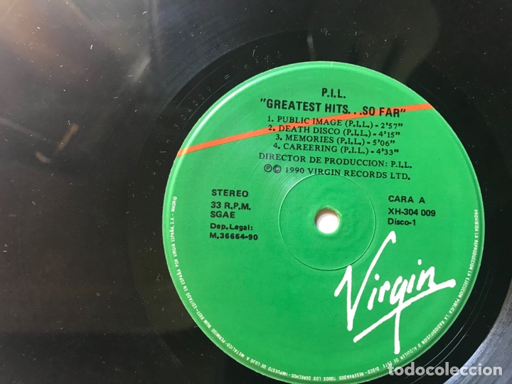 Discos de vinilo: Public Image LTD. So far. The greatest hits. - Foto 8