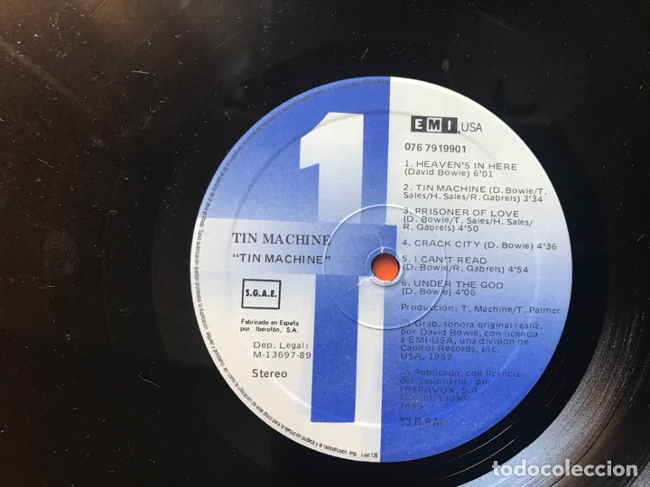 Discos de vinilo: Tim Machine. Con David Bowie.. muy dif&iacute;cil - Foto 4