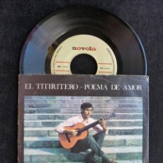 Discos de vinilo: JOAN MANUEL SERRAT. POEMA DE AMOR. SINGLE NOVOLA NOX-55, 1968. Lote 339285048