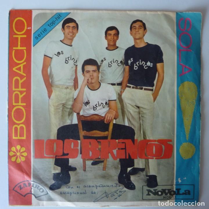 Discos de vinilo: LOS BRINCOS // BORRACHO // 1965 // SINGLE - Foto 1