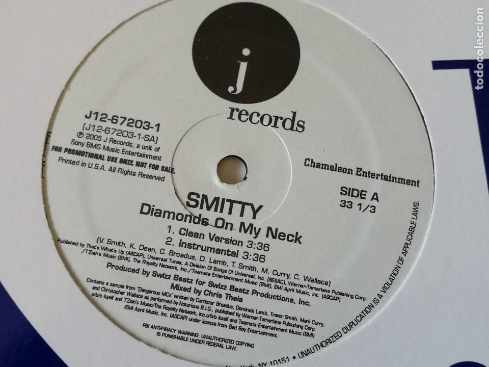 Discos de vinilo: Smitty - Diamonds On My Neck - 2005 - Foto 1