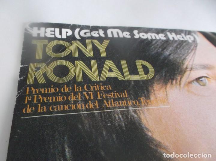Discos de vinilo: TONY RONALD - SINGLE MOVIE PLAY 1971 - HELP(GET ME SOME HELP) - Foto 2 - 339363418