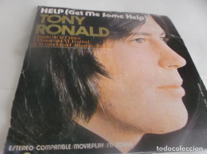 Discos de vinilo: TONY RONALD - SINGLE MOVIE PLAY 1971 - HELP(GET ME SOME HELP) - Foto 3 - 339363418