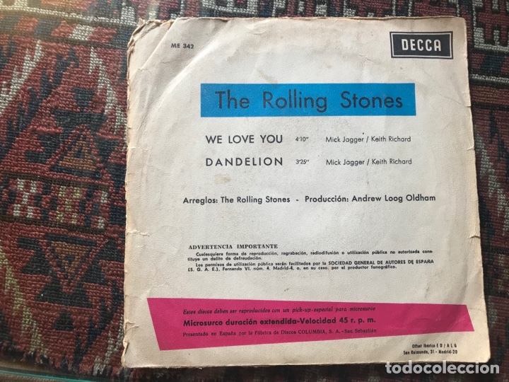 Discos de vinilo: The Rolling Stones. We love you. Decca - Foto 2