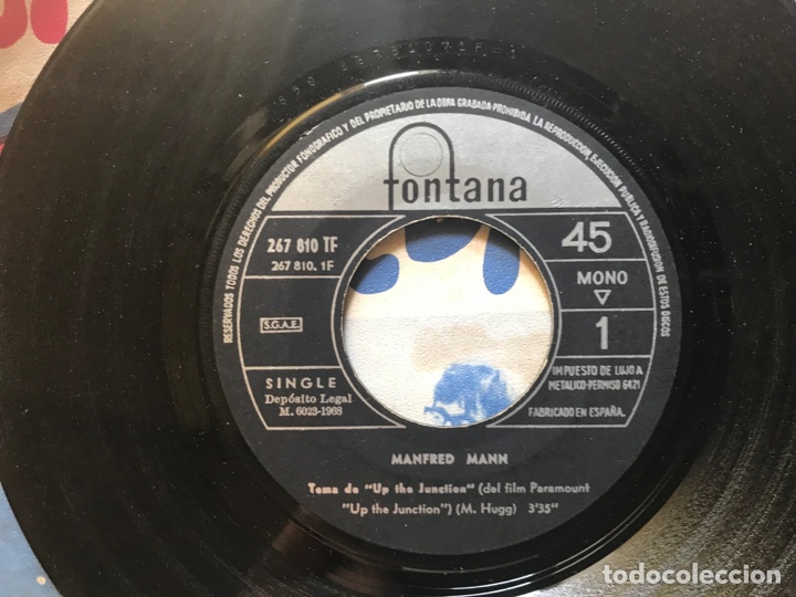 Discos de vinilo: Manfred Mann. Theme up the junction. Fontana - Foto 3
