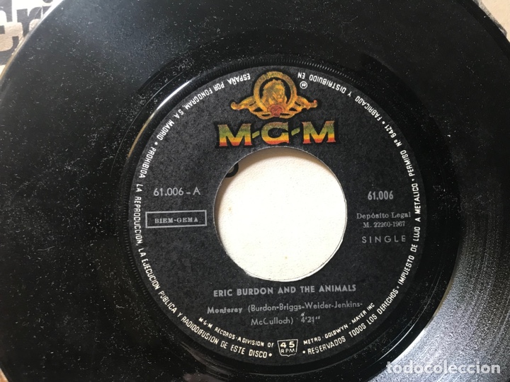 Discos de vinilo: Eric Burdon and the Animals. Monterey. MGM - Foto 3