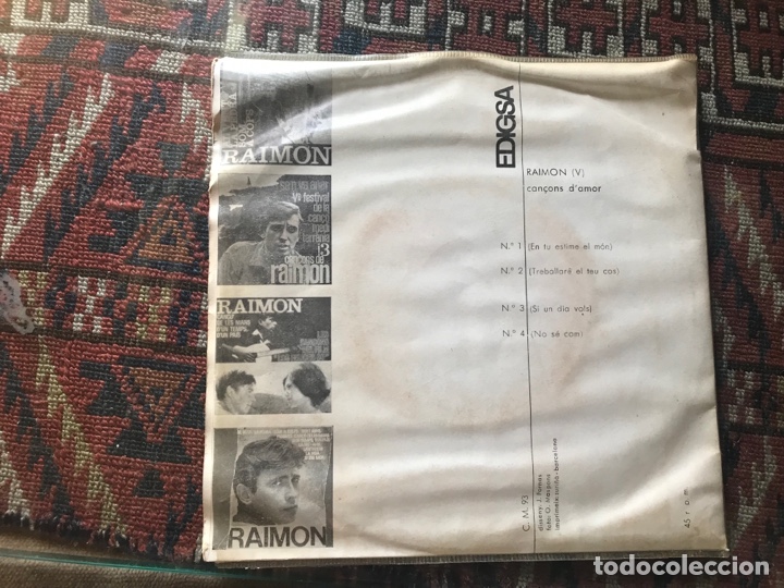 Discos de vinilo: Raimon V. Can&ccedil;ons d&rsquo;amor. Edigsa - Foto 2