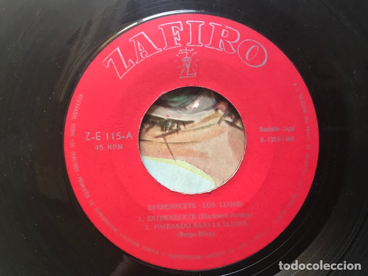 Discos de vinilo: Los Llopis. Estrem&eacute;cete. Zafiro - Foto 3