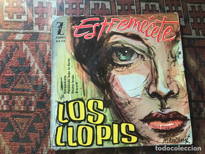 Discos de vinilo: Los Llopis. Estrem&eacute;cete. Zafiro - Foto 1