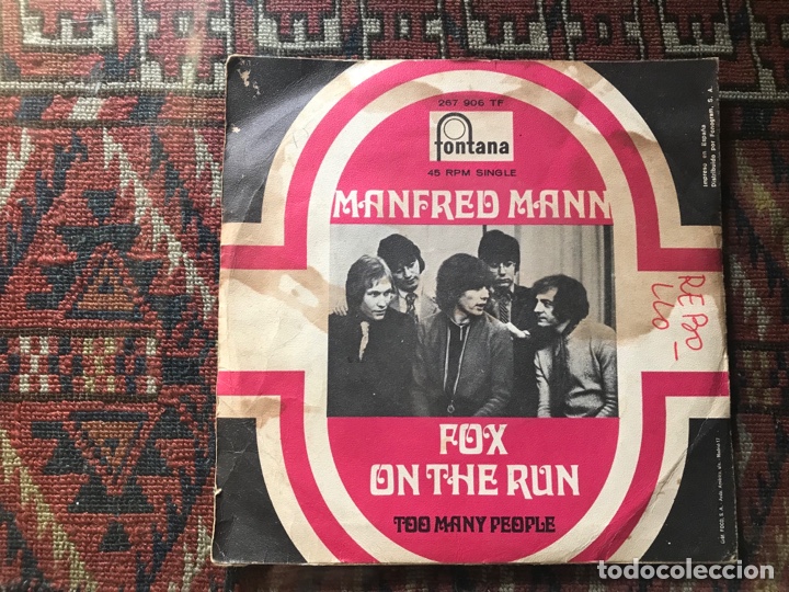 Discos de vinilo: Manfred Mann. Fox on the run. Fontana - Foto 2