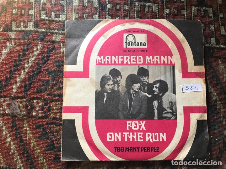 Discos de vinilo: Manfred Mann. Fox on the run. Fontana - Foto 1