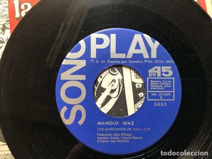 Discos de vinilo: Manolo D&iacute;az. Laboratorio. Sonoplay - Foto 4