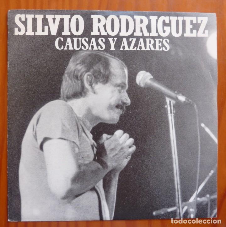 Discos de vinilo: SILVIO RODRIGUEZ / CAUSAS Y AZARES / 1986 / SINGLE - Foto 1