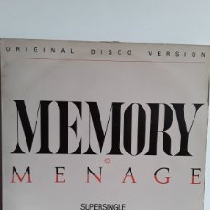 Discos de vinilo: MENAGE ‎– MEMORY. Lote 339484043