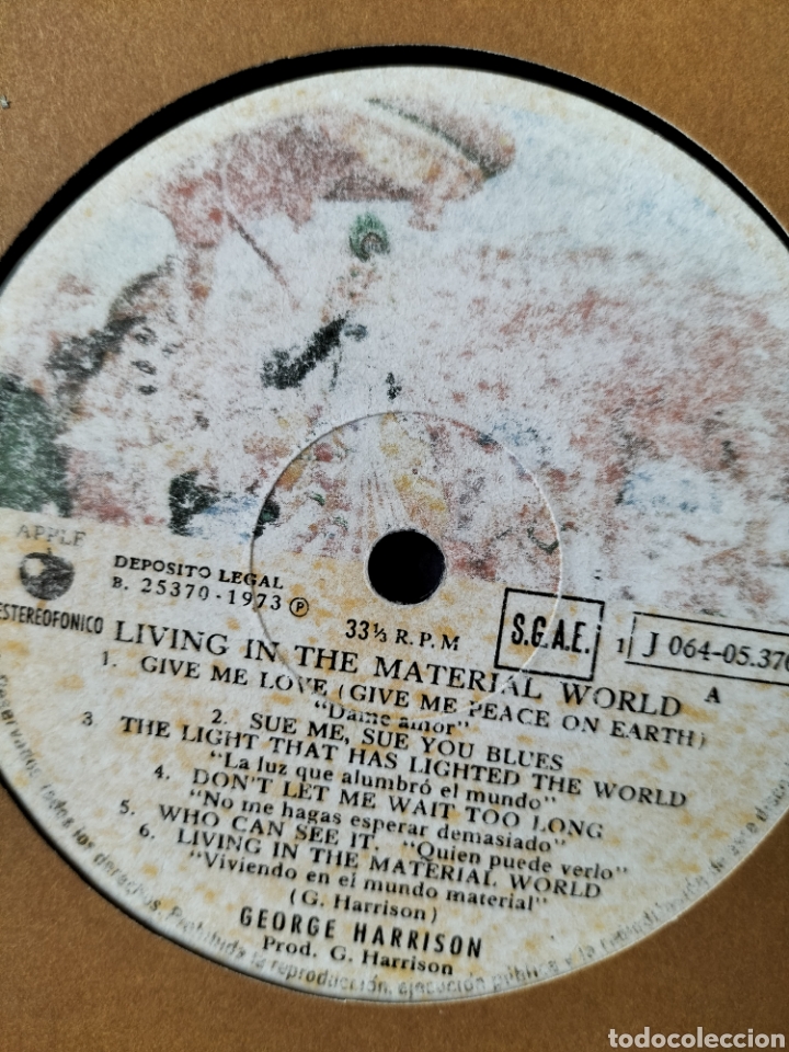 Discos de vinilo: GEORGE HARRISON 1973 Original Copia Spain - Foto 6