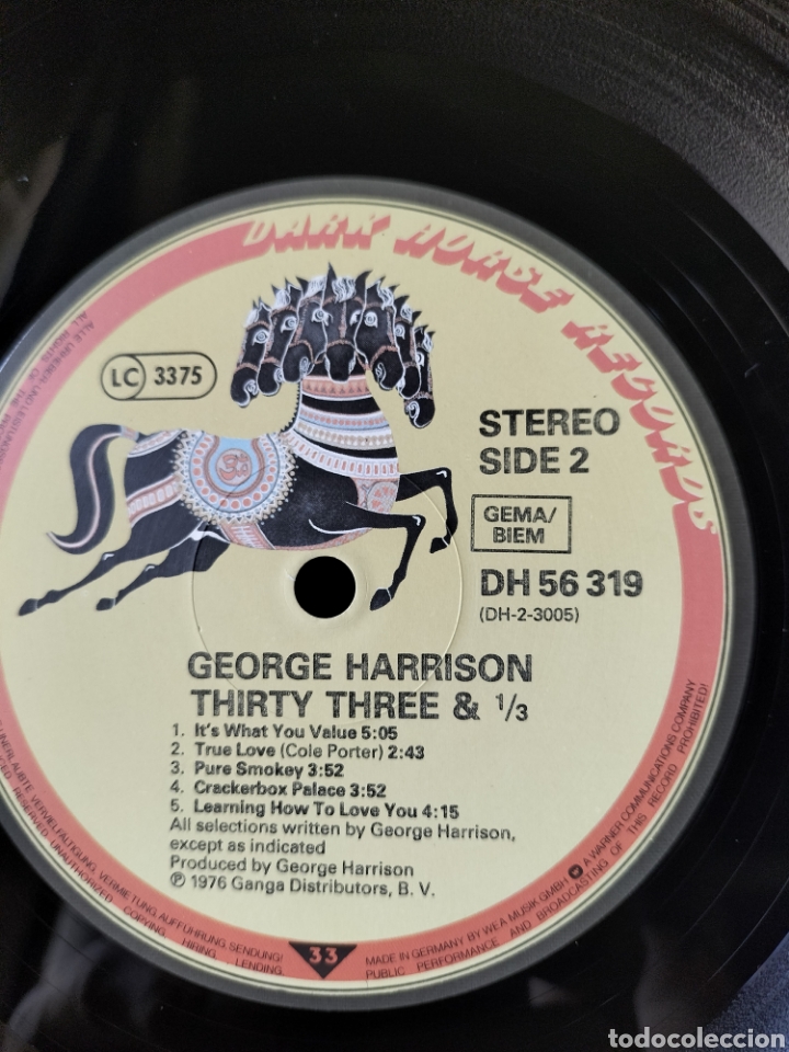 Discos de vinilo: GEORGE HARRISON &rdquo;Thirty Three&1/30 1976 - Foto 6