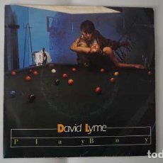 Discos de vinilo: SINGLE DAVID LYME PLAY BOY, MAX MUSIC, S 184, AÑO 1986, FIRMADO POR EL CON DEDICATORIA. Lote 339541043