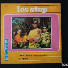 Discos de vinilo: SINGLE LOS STOP TRES COSAS (SALUD,DINERO Y AMOR), EL REMO, BELTER, 07.396, AÑO 1967,