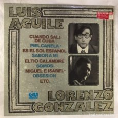 Discos de vinilo: LUIS AGUILE, LORENZO GONZÁLEZ – DISCO COMPARTIDO - VINYL, LP, ALBUM, COMPILATION - SPAIN. Lote 339546313