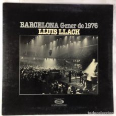 Discos de vinilo: LLUÍS LLACH – BARCELONA GENER DE 1976 - VINYL, LP, ALBUM, GATEFOLD - SPAIN. Lote 339555493