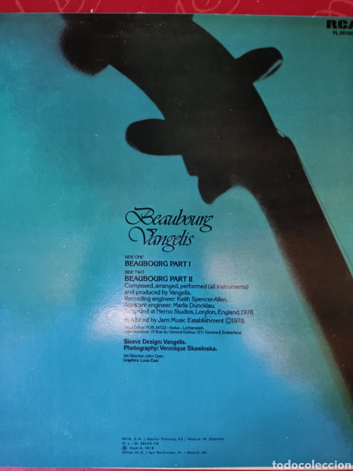 Discos de vinilo: Vangelis Beaubourg - Foto 2