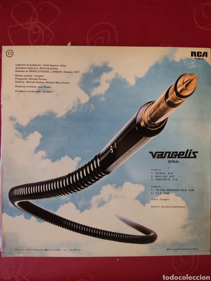 Discos de vinilo: Vangelis Spiral - Foto 2