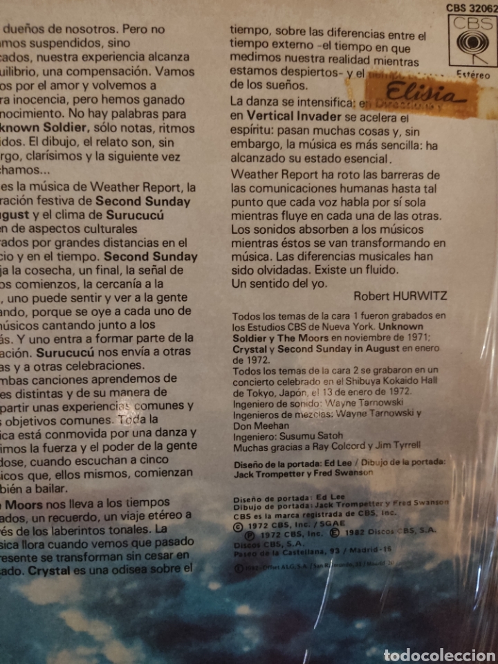 Discos de vinilo: Weather report vinilo - Foto 3