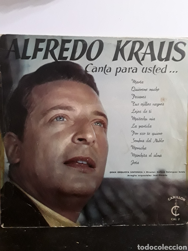 Discos de vinilo: Alfredo Kraus &lrm;&ndash; Canta Para Usted... - Foto 1