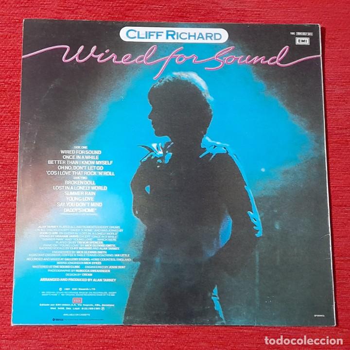 Discos de vinilo: CLIFF RICHARD - WIRED FOR SOUND - LP - Foto 2