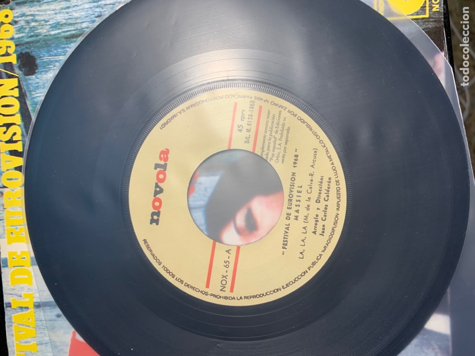 Discos de vinilo: Massiel eurovision la la la promo - Foto 3