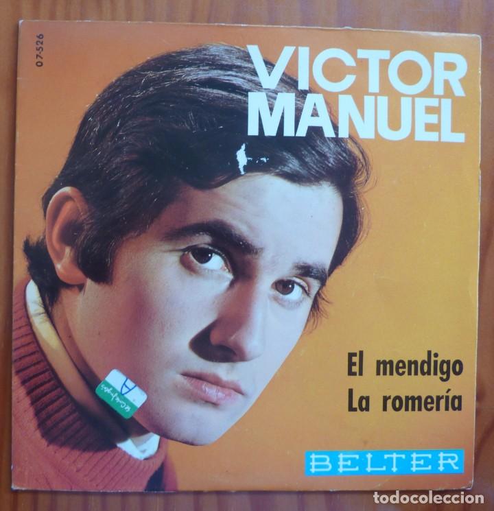 Discos de vinilo: VICTOR MANUEL / EL MENDIGO / 1969 / SINGLE - Foto 1