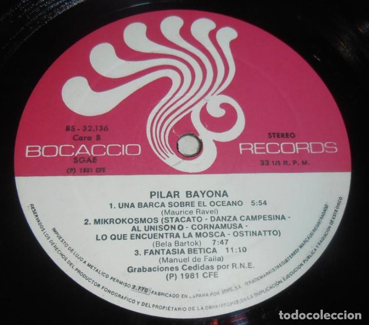 Discos de vinilo: PILAR BAYONA, LP - Foto 8