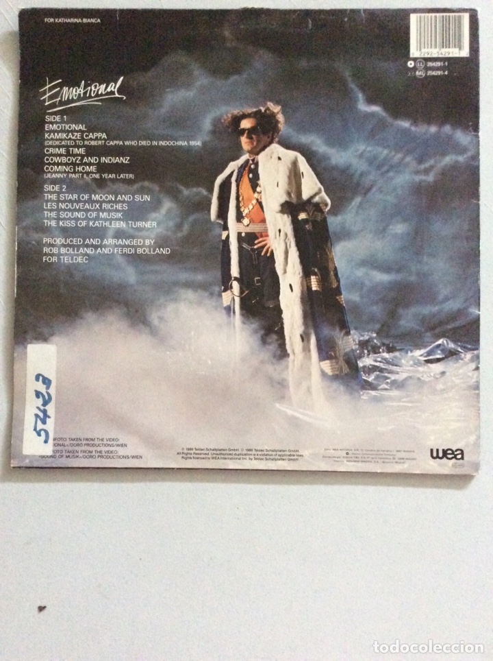 Discos de vinilo: Falco. Emotional. - Foto 2