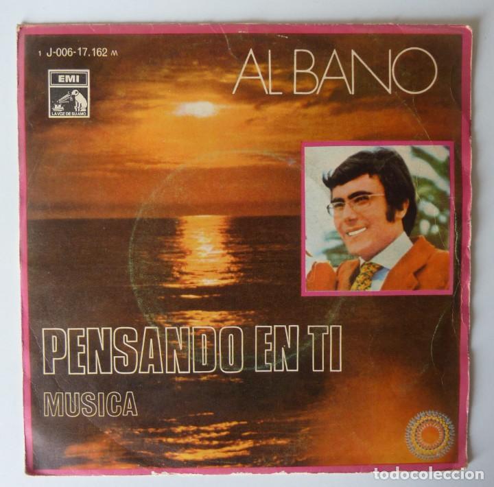 Discos de vinilo: AL BANO // PENSANDO EN TI // 1969 // SINGLE - Foto 1