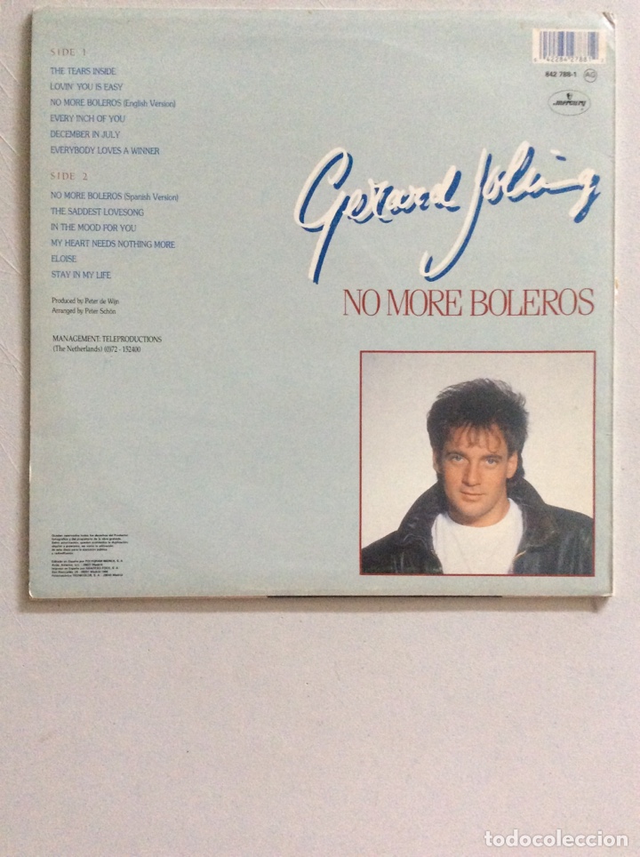 Discos de vinilo: Gerard Joling. No more boleros. - Foto 2