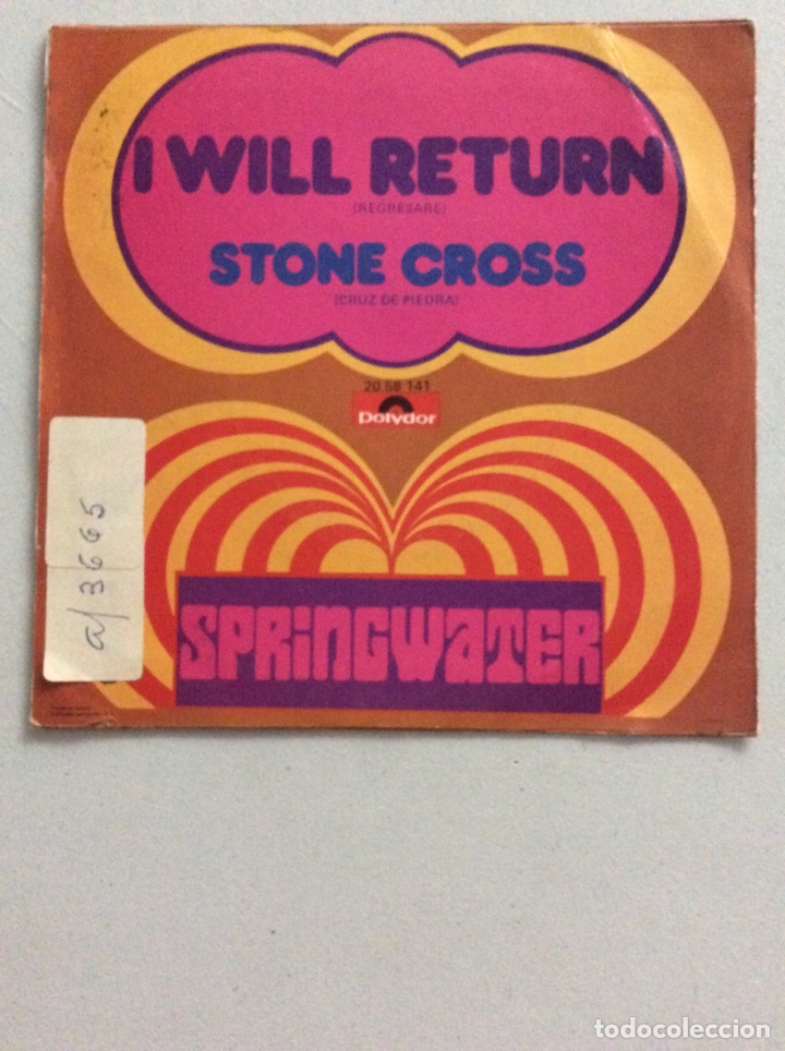 Discos de vinilo: Springwater. I will return. Stone cross. - Foto 2
