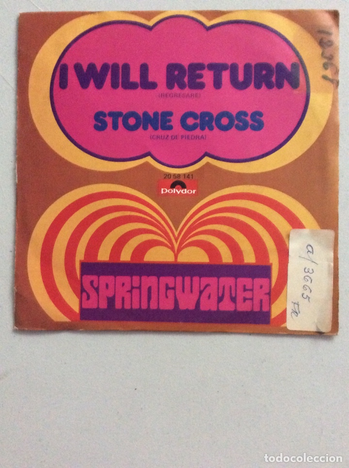 Discos de vinilo: Springwater. I will return. Stone cross. - Foto 1