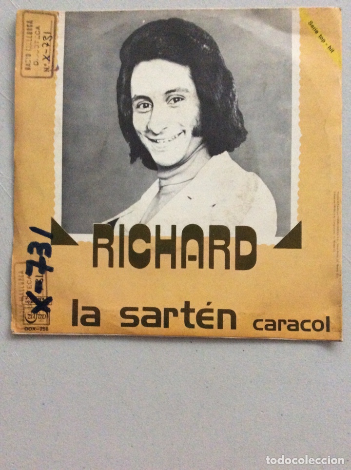 Discos de vinilo: Richard. La sart&eacute;n. Caracol. - Foto 2