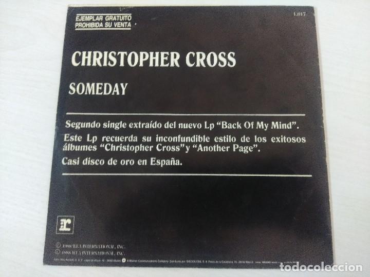 Discos de vinilo: CHRISTOPHER CROSS/SOMEDAY/SINGLE PROMOCIONAL. - Foto 3