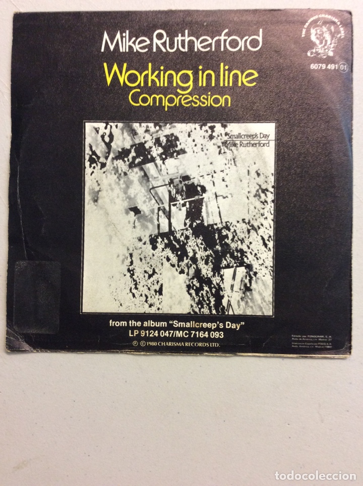 Discos de vinilo: Mike Rutherford. Working in line. Compression. - Foto 2